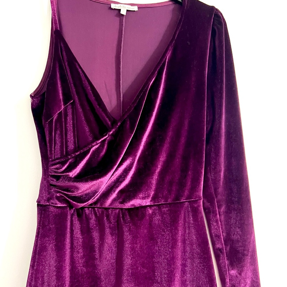 Velvet violet dress